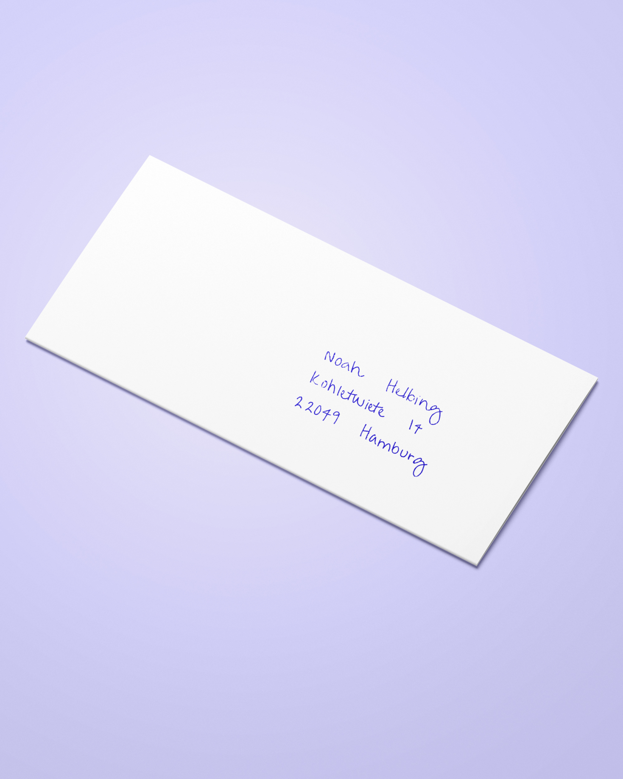 DIN Lang Briefumschlag elegant weiß, optimal für Geschäftspost, Anschreiben und Karten